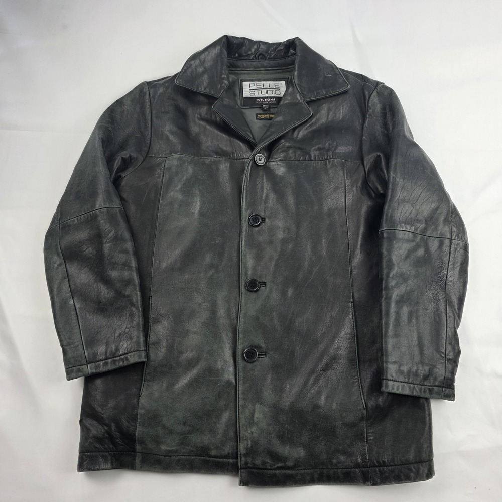 Vintage Dean Winchester Wilsons Coat Mens Medium Black Leather Super Natural